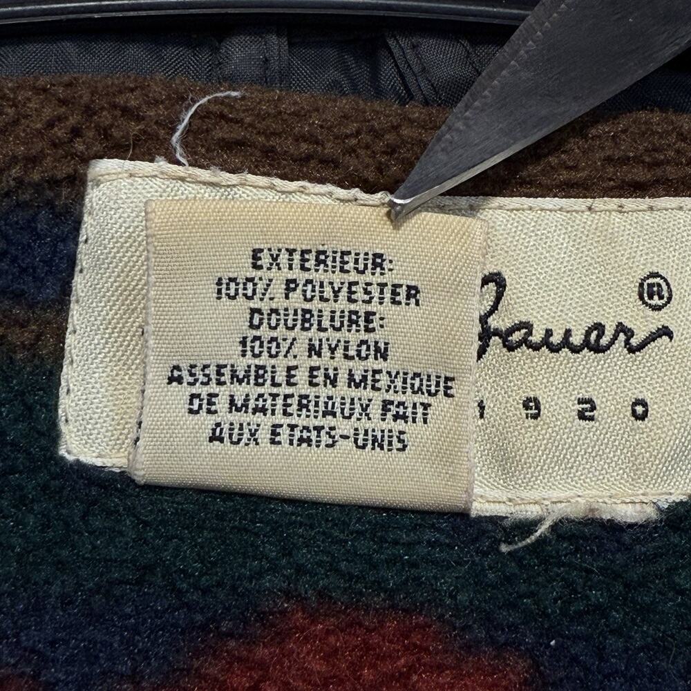 Vintage Eddie Bauer Fleece Jacket Full Zip Aztec Southwest Full Zip Men's XL - Picture 6 of 10